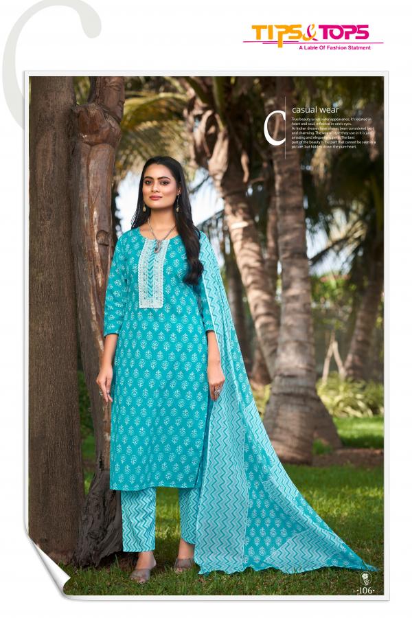 ps And Tops Summer Fashion Vol 5 Cotton Kurti Pant With Dupatta